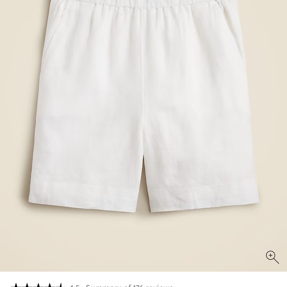 NWT J CREW Long Tropez Short in Linen Size S Green! - Picture 4 of 5